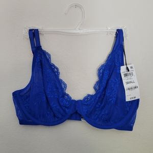 NWT: INC Deep Cobalt Underwire Bra Size S